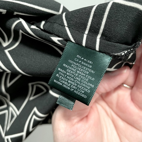 Lauren by Ralph Lauren geometric top - Picture 4 of 4